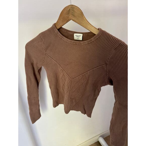 Abercombie & Fitch Brown Long Sleeve Top Size Medium‎ - Picture 3 of 5